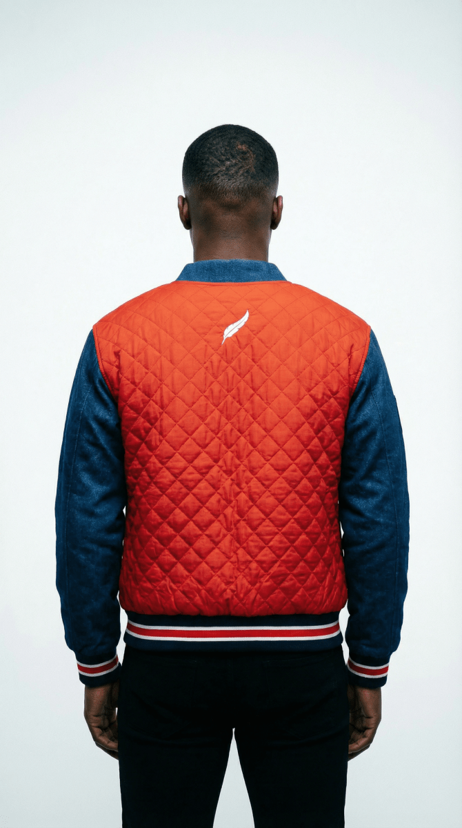 2.0 Red Bomber Jacket - JaneAustins