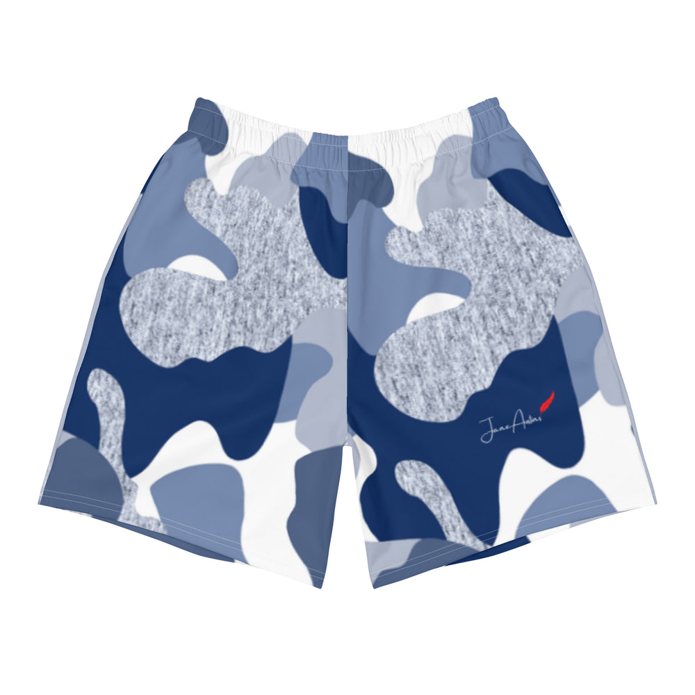 Blue Camo Windbreaker Shorts