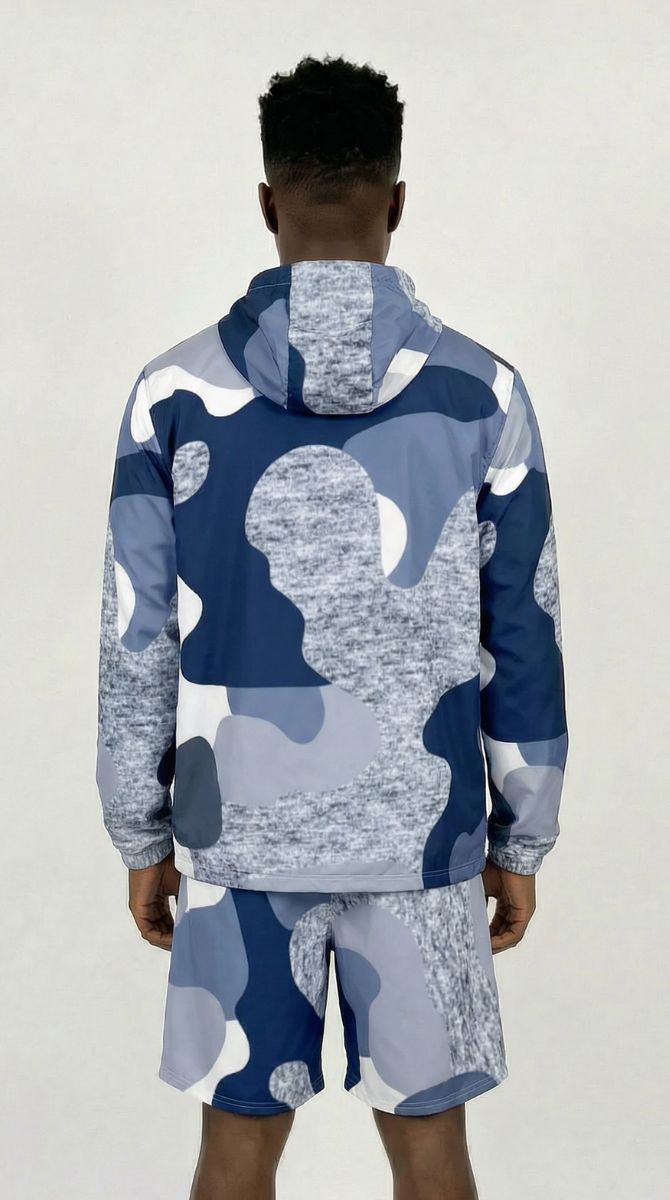 Blue Camo Windbreaker - JaneAustins