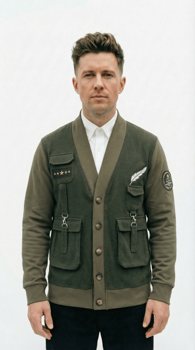 Brigade Wool Cardigan - JaneAustins