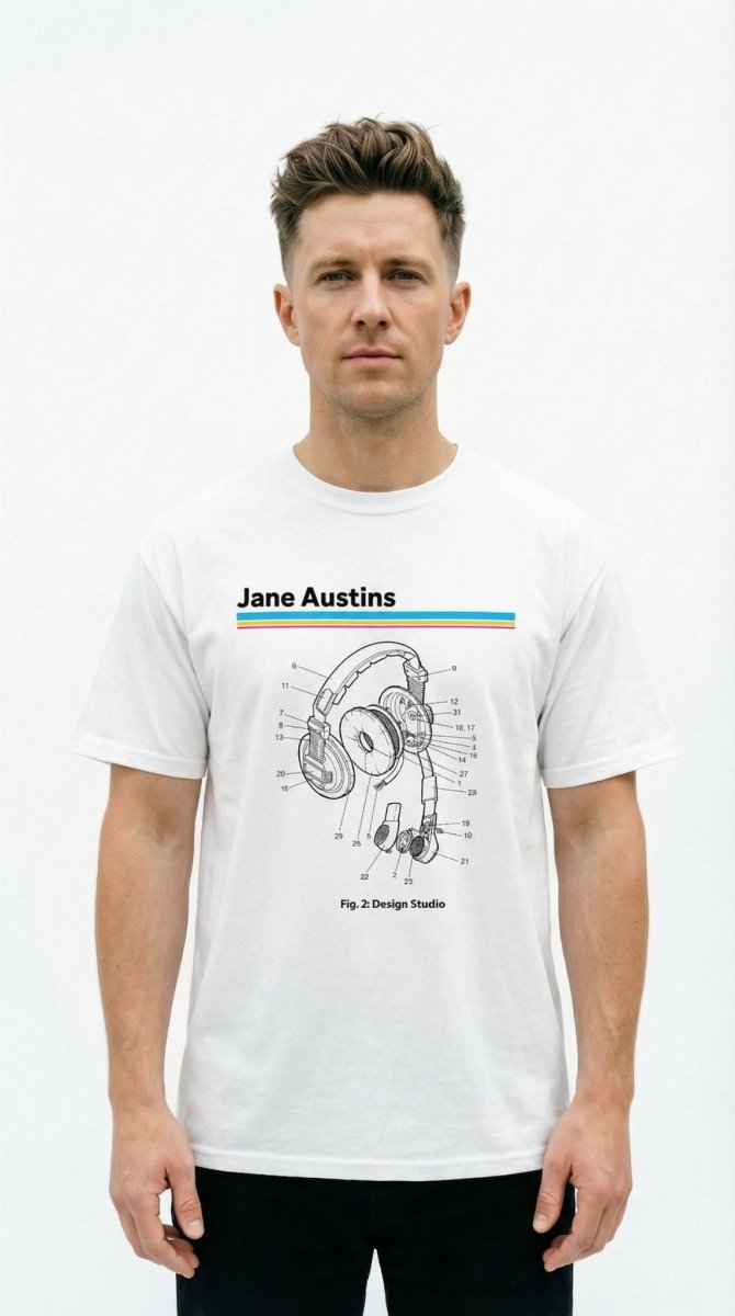 Headphones Tee - JaneAustins