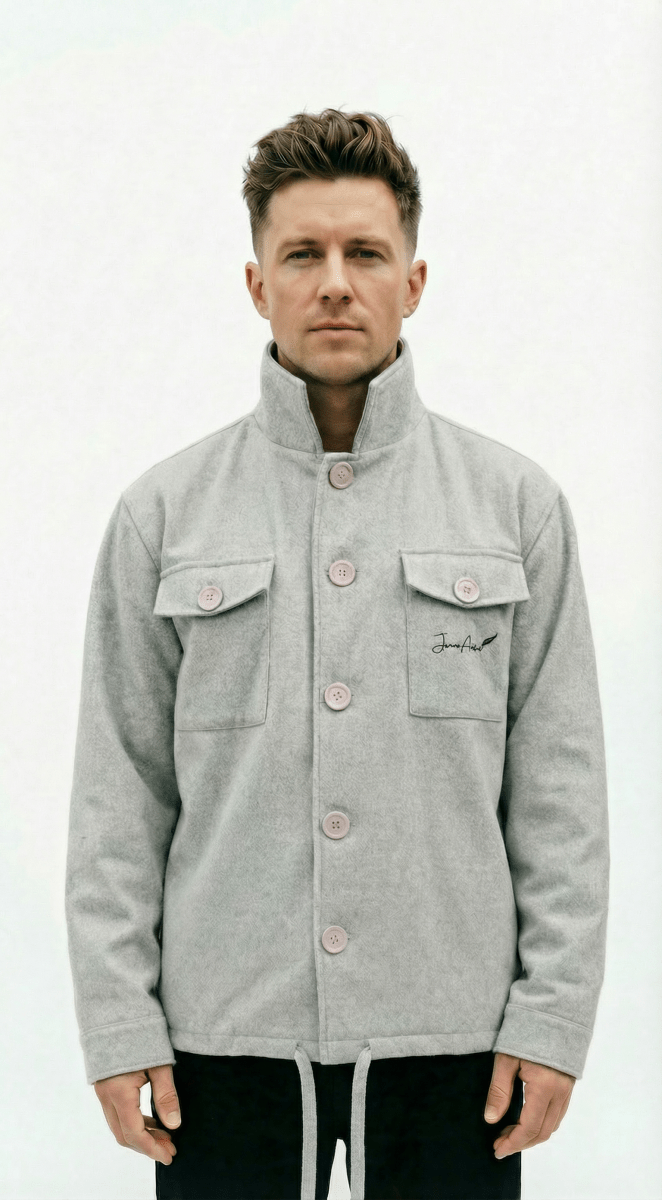 Korean Wool Coach Jacket - JaneAustins