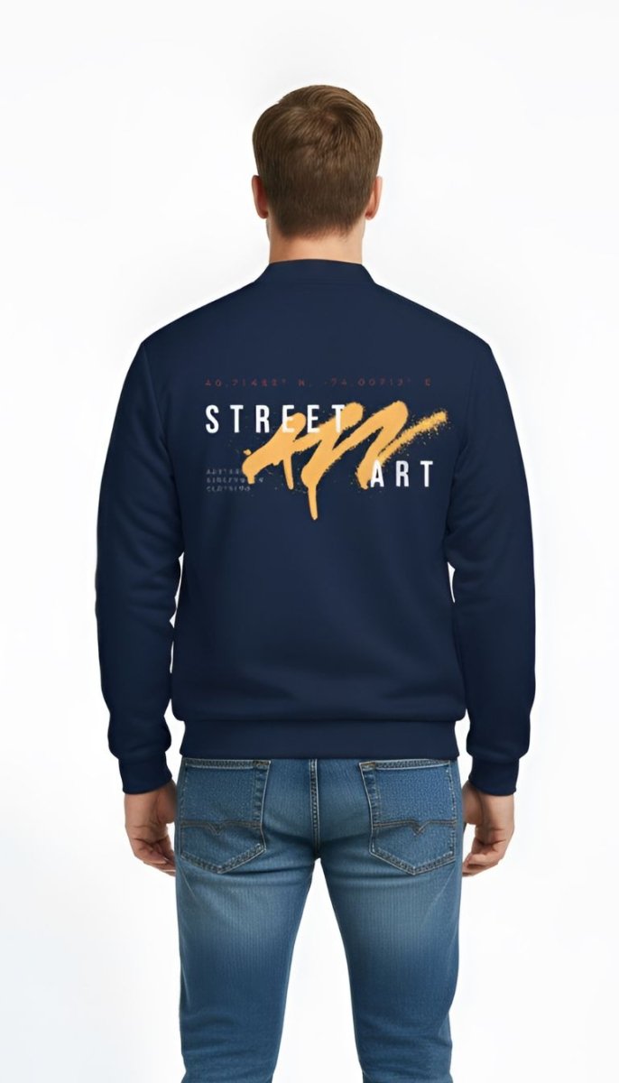 Street Art Zip Up Sweater - JaneAustins