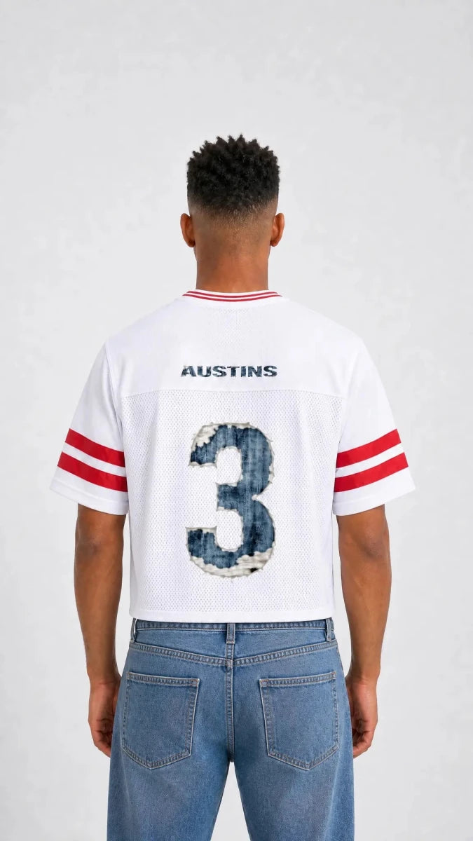 The Gridiron Mesh Boxy Jersey - JaneAustins